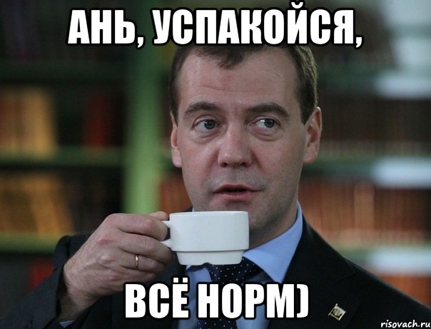 Ань, успакойся, всё норм), Мем Медведев спок бро