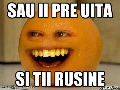 sau ii pre uita si tii rusine, Мем Надоедливый апельсин