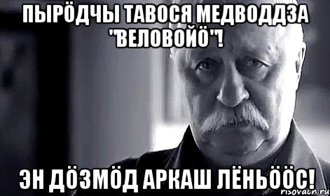 Пырöдчы тавося медводдза "Веловойö"! Эн дöзмöд Аркаш Лёньööс!, Мем Не огорчай Леонида Аркадьевича