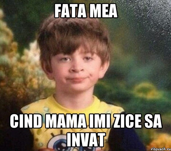 fata mea cind mama imi zice sa invat, Мем Недовольный пацан