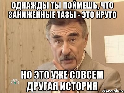 Однажды ты поймешь, что заниженные тазы - это круто Но это уже совсем другая история, Мем Каневский (Но это уже совсем другая история)