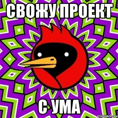 Свожу проект С ума, Мем Омская птица