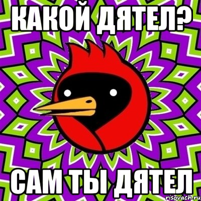 какой дятел? сам ты дятел, Мем Омская птица