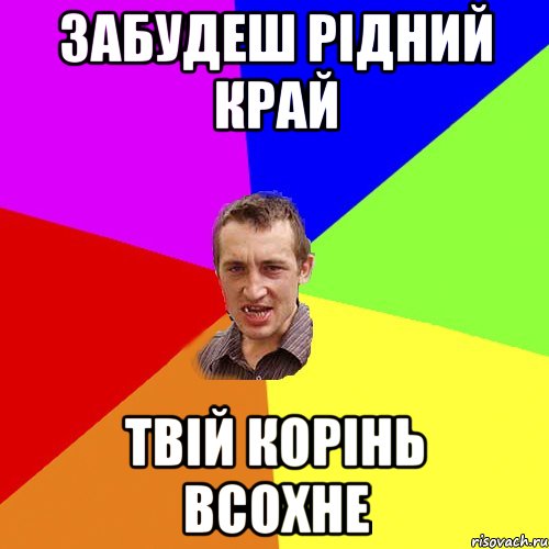 ЗАБУДЕШ РІДНИЙ КРАЙ ТВІЙ КОРІНЬ ВСОХНЕ, Мем Чоткий паца