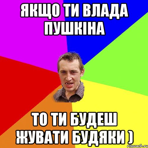 ЯКЩО ТИ ВЛАДА ПУШКІНА ТО ТИ БУДЕШ ЖУВАТИ БУДЯКИ ), Мем Чоткий паца