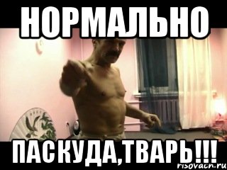 Нормально ПАСКУДА,ТВАРЬ!!!