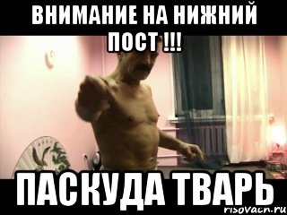 ВНИМАНИЕ НА НИЖНИЙ ПОСТ !!! ПАСКУДА ТВАРЬ, Мем Паскуда тварь