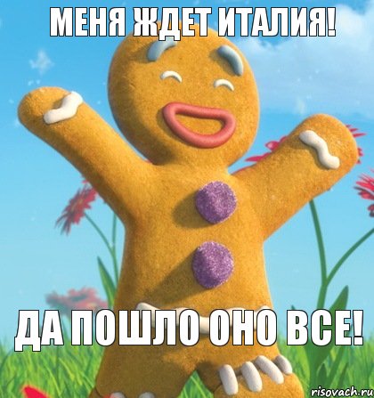 Да пошло оно все! Меня ждет Италия!, Комикс печеня