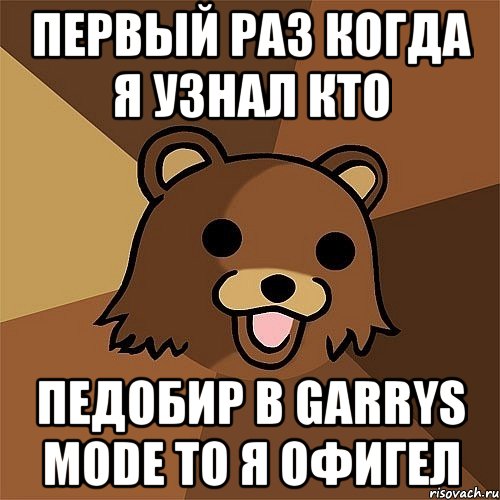 Первый раз когда я узнал кто Педобир в garrys mode то я офигел, Мем Педобир