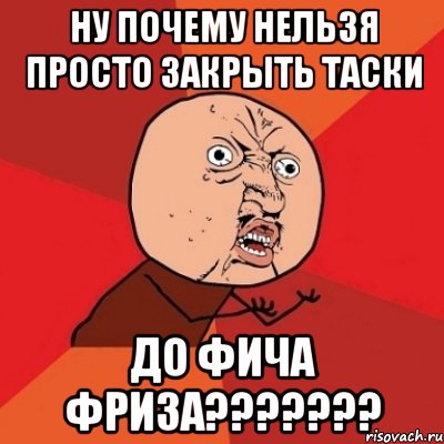 Ну почему нельзя просто закрыть таски до фича фриза???????, Мем Почему