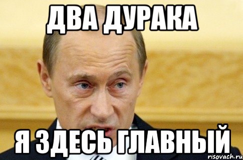 два дурака я здесь главный, Мем путин