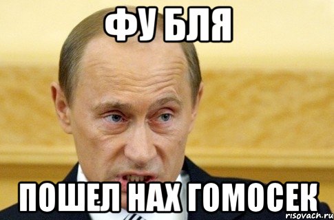 фу бля пошел нах гомосек, Мем путин