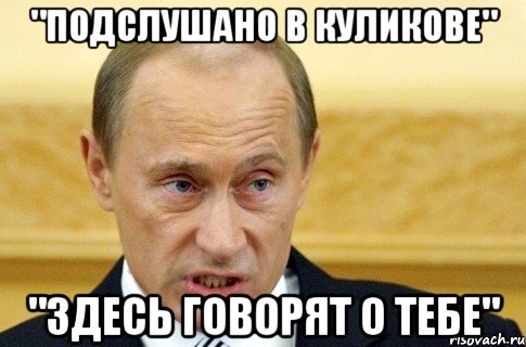 "подслушано в куликове" "здесь говорят о тебе", Мем путин