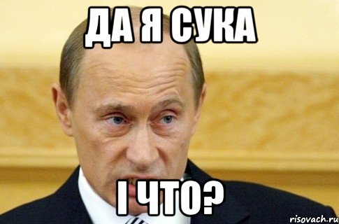 да я сука і что?, Мем путин