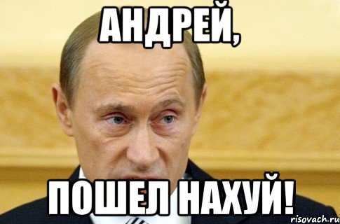 Андрей, Пошел нахуй!, Мем путин