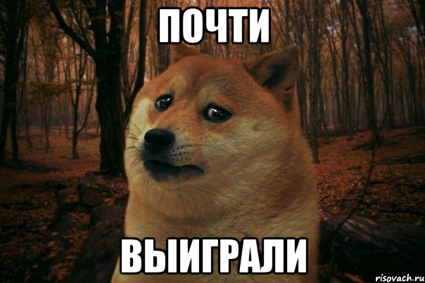 ПОЧТИ ВЫИГРАЛИ, Мем SAD DOGE