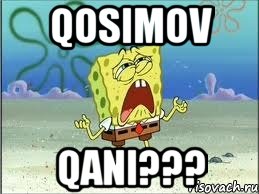 Qosimov Qani???, Мем Спанч Боб плачет