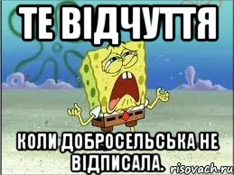 те відчуття коли Добросельська не відписала., Мем Спанч Боб плачет