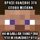 Вроде обидное это слово мелкий Но и бабуля тоже?Так что ж обиднее? 0_о, Мем стив