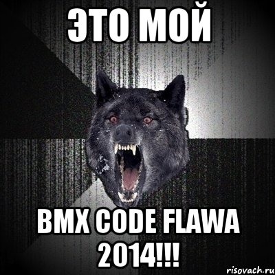 это мой BMX CODE FLAWA 2014!!!, Мем Сумасшедший волк