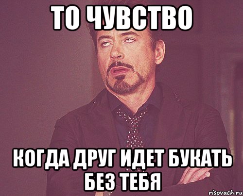 ТО ЧУВСТВО КОГДА ДРУГ ИДЕТ БУКАТЬ БЕЗ ТЕБЯ, Мем твое выражение лица