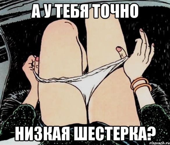 А У ТЕБЯ ТОЧНО НИЗКАЯ ШЕСТЕРКА?, Мем А ты точно