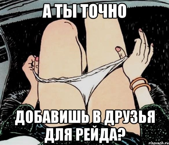 А ТЫ ТОЧНО ДОБАВИШЬ В ДРУЗЬЯ ДЛЯ РЕЙДА?, Мем А ты точно