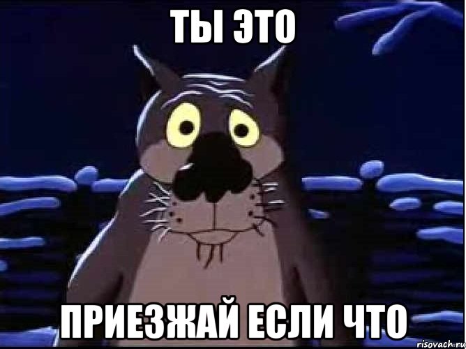 Ты это Приезжай если что