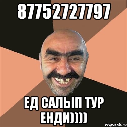 87752727797 Ед салып тур енди)))), Мем Я твой дом труба шатал