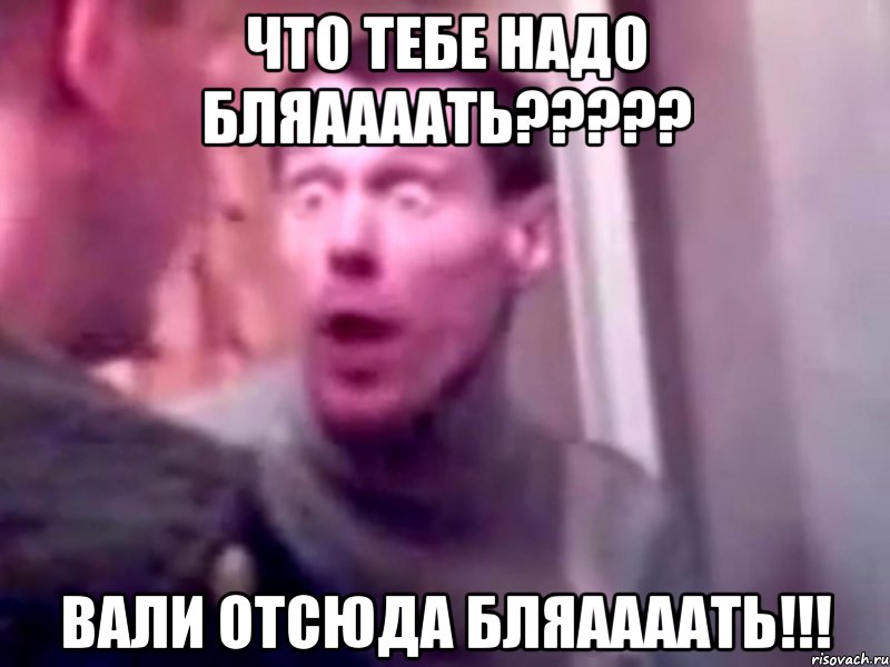 Что тебе надо бляаааать????? Вали отсюда бляаааать!!!, Мем Запили