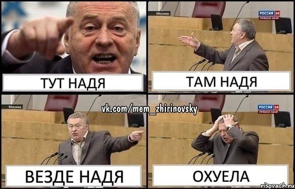 Тут Надя Там Надя Везде Надя Охуела, Комикс Жирик