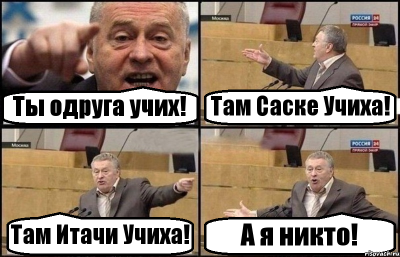 Ты одруга учих! Там Саске Учиха! Там Итачи Учиха! А я никто!, Комикс Жириновский