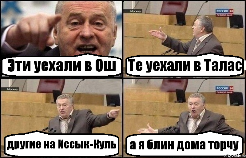 Эти уехали в Ош Те уехали в Талас другие на Иссык-Куль а я блин дома торчу, Комикс Жириновский