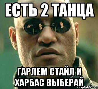 есть 2 танца гарлем стайл и харбас выберай, Мем  а что если я скажу тебе