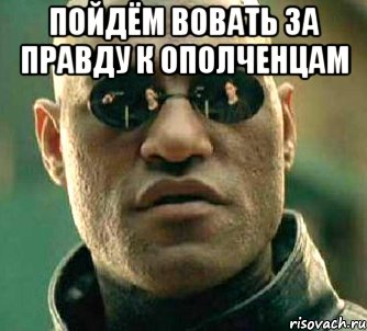 Пойдём вовать за правду к ополченцам , Мем  а что если я скажу тебе