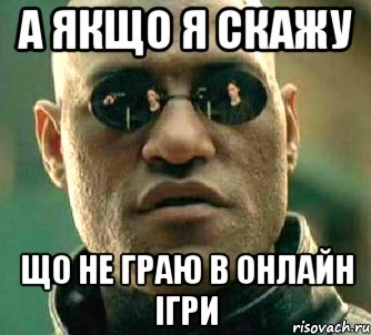 А ЯКЩО Я СКАЖУ ЩО НЕ ГРАЮ В ОНЛАЙН ІГРИ, Мем  а что если я скажу тебе