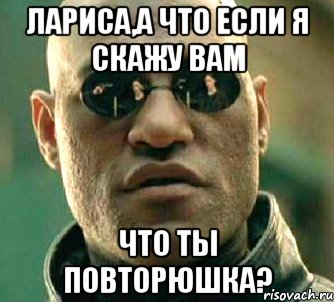 лариса,а что если я скажу вам что ты повторюшка?, Мем  а что если я скажу тебе