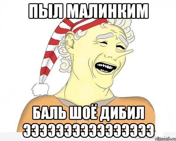 Пыл малинким баль шоё дибил ээээээээээээээээ, Мем буратино