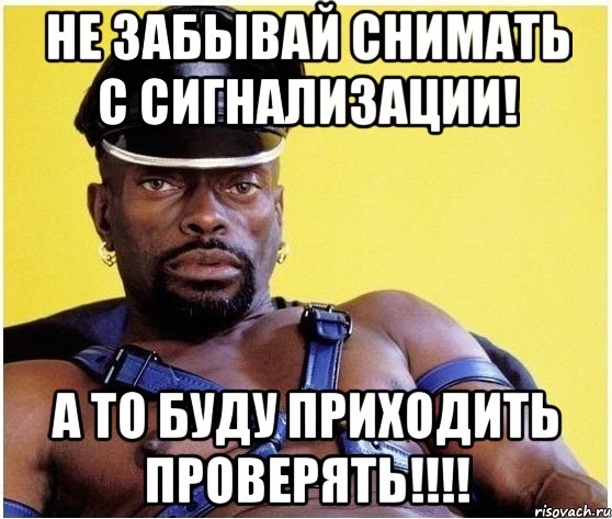 Не забывай снимать с сигнализации! А то буду приходить проверять!!!!, Мем Черный властелин