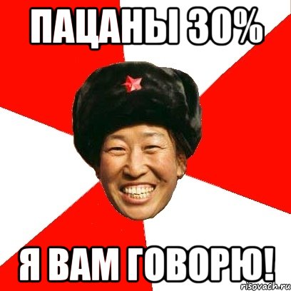 Пацаны 30% Я вам говорю!, Мем China