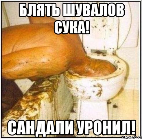 Блять шувалов сука! сандали уронил!, Мем Дайвер