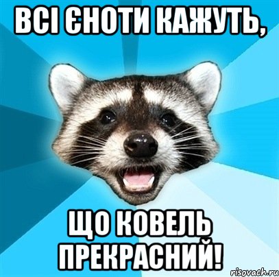 Всі єноти кажуть, що Ковель прекрасний!, Мем Енот-Каламбурист