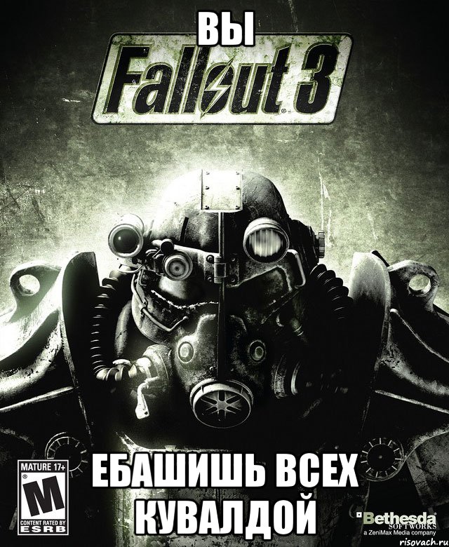 вы Ебашишь всех кувалдой, Мем Обложка Fallout 3