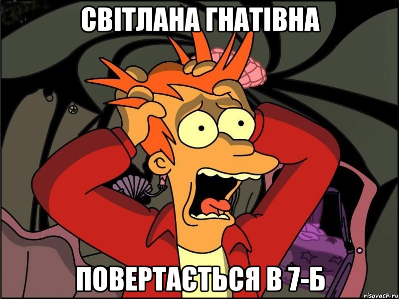 Світлана Гнатівна Повертається в 7-Б, Мем Фрай в панике