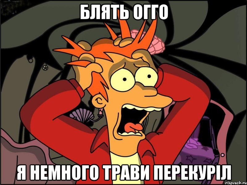 блять огго я немного трави перекуріл, Мем Фрай в панике