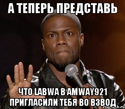 А теперь представь Что LaBwa b Amway921 пригласили тебя во взвод, Мем  А теперь представь