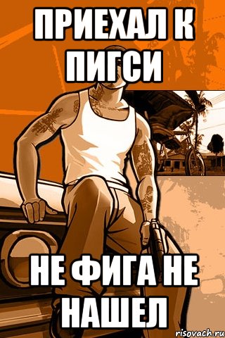 Приехал к пигси Не фига не нашел, Мем GTA