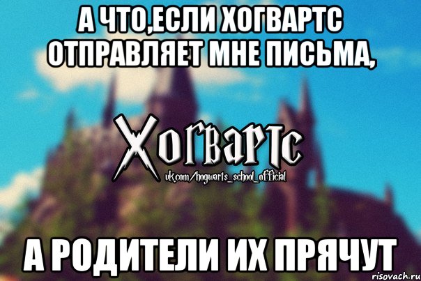 А ЧТО,ЕСЛИ ХОГВАРТС ОТПРАВЛЯЕТ МНЕ ПИСЬМА, А РОДИТЕЛИ ИХ ПРЯЧУТ, Мем Хогвартс