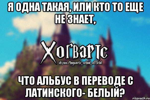 Я одна такая, или кто то еще не знает, Что Альбус в переводе с латинского- белый?, Мем Хогвартс