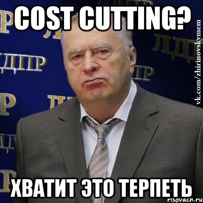 cost cutting? хватит это терпеть, Мем Хватит это терпеть (Жириновский)